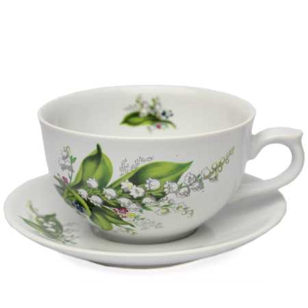 Tasse 0,25 l + Untertasse - Type Roxana - Maiglöckchen